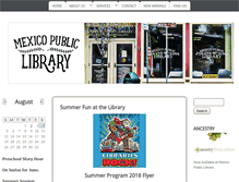 Tablet Screenshot of mexicopubliclibrary.org